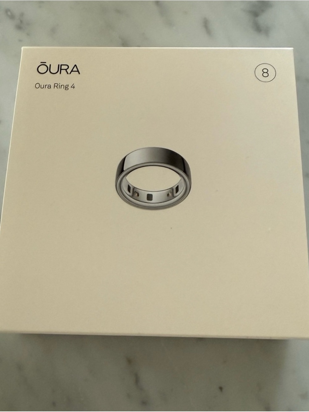 Oura Ring 4 Silver with Box